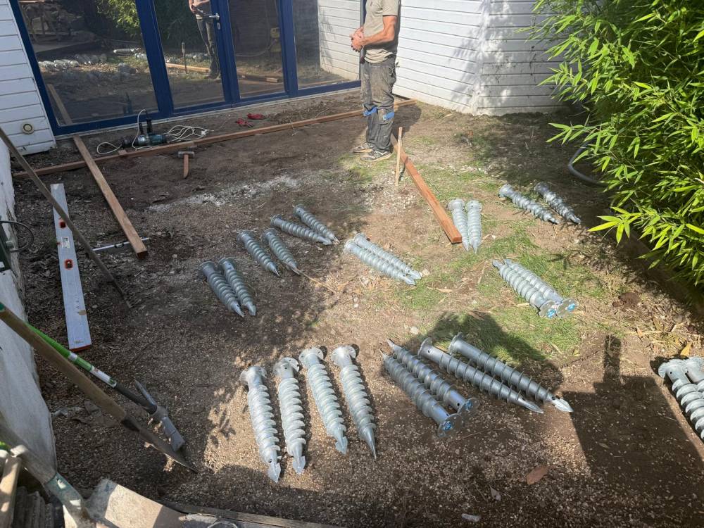 Création d'une terrasse en bois près de Plaisir