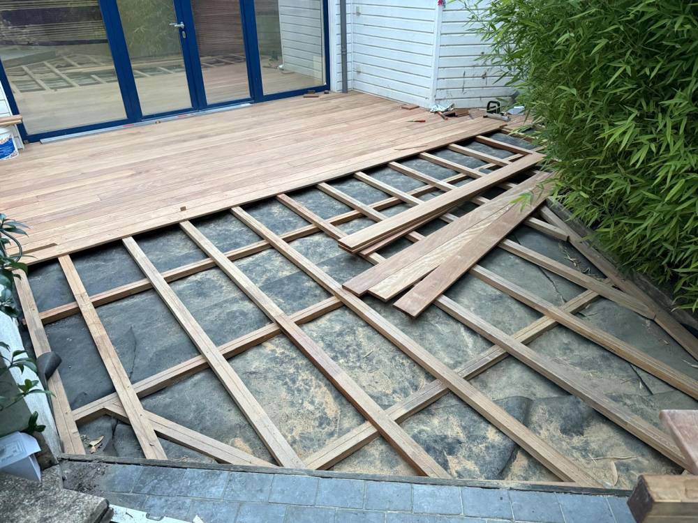 Création d'une terrasse en bois près de Bois d'arcy