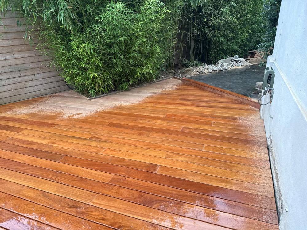 Création d'une terrasse en bois près de Bois d'arcy