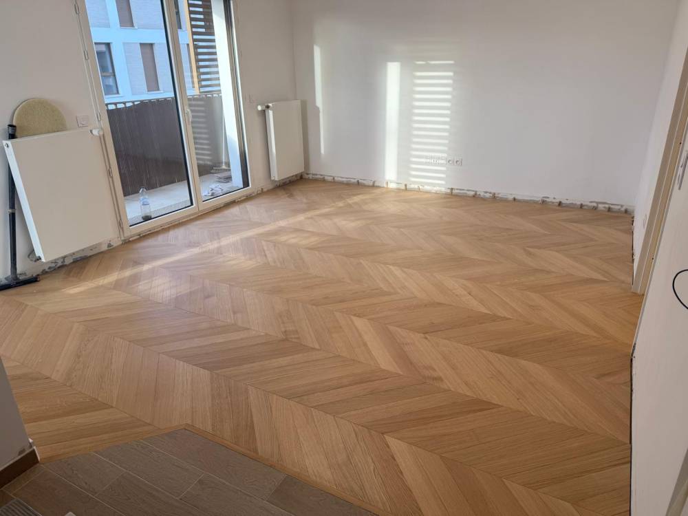 parquet point de Hongrie près de Chatou