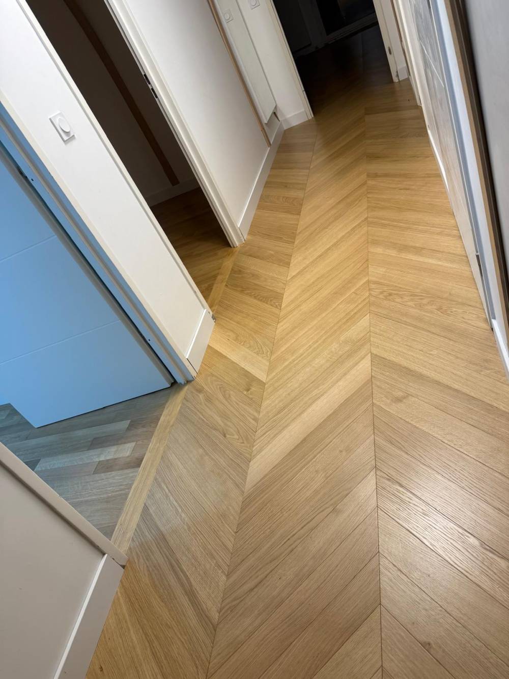 parquet point de Hongrie près de Marly le Roi