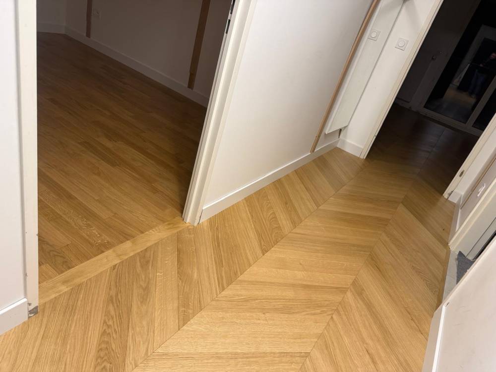 parquet point de Hongrie  près de Levallois Perret