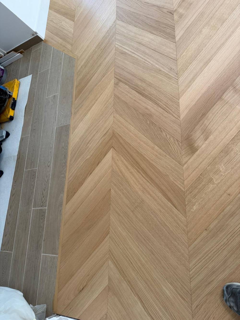 Pose de parquet point de Hongrie près de Courbevoie